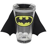 Batman DC Comics Chest Logo Caped Pint Glass